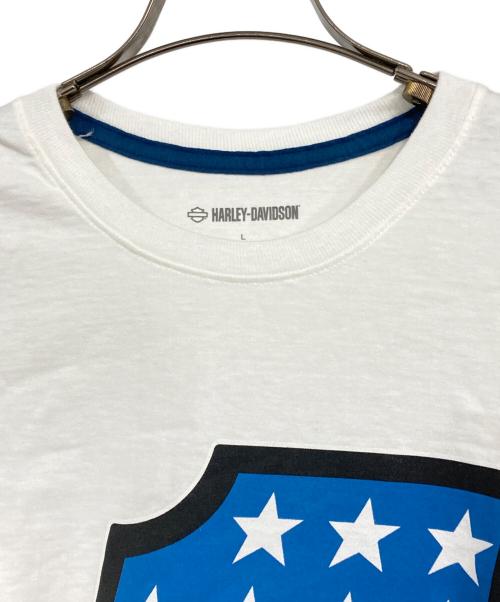 HARLEY-DAVIDSON（ハーレーダビッドソン）HARLEY-DAVIDSON (ハーレーダビッドソン) ロングスリーブTシャツ ホワイト サイズ:L 未使用品の古着・服飾アイテム