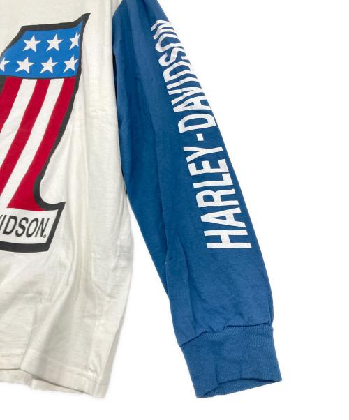 HARLEY-DAVIDSON（ハーレーダビッドソン）HARLEY-DAVIDSON (ハーレーダビッドソン) ロングスリーブTシャツ ホワイト サイズ:L 未使用品の古着・服飾アイテム