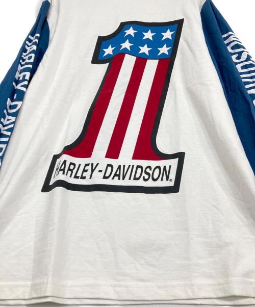 HARLEY-DAVIDSON（ハーレーダビッドソン）HARLEY-DAVIDSON (ハーレーダビッドソン) ロングスリーブTシャツ ホワイト サイズ:L 未使用品の古着・服飾アイテム