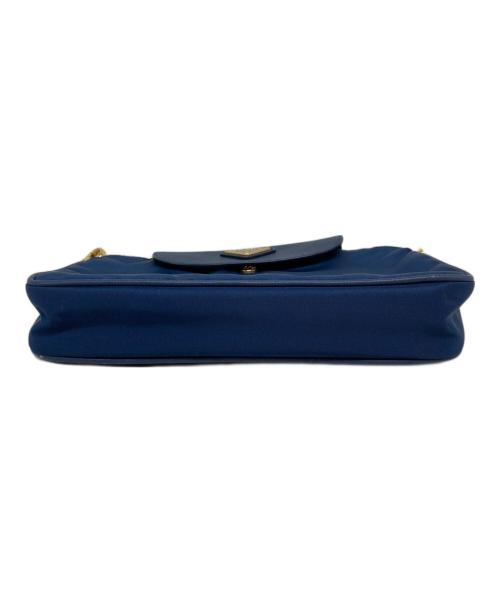 PRADA（プラダ）PRADA (プラダ) チェーンショルダーバッグ ネイビーの古着・服飾アイテム