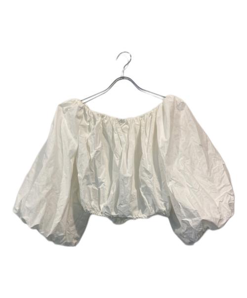 Noble（ノーブル）Noble (ノーブル) タイプライターオフショルバルーンブラウス ホワイト サイズ:-の古着・服飾アイテム