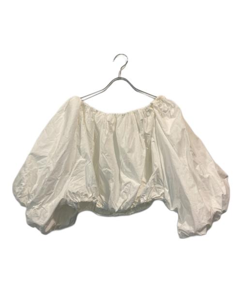 Noble（ノーブル）Noble (ノーブル) タイプライターオフショルバルーンブラウス ホワイト サイズ:-の古着・服飾アイテム