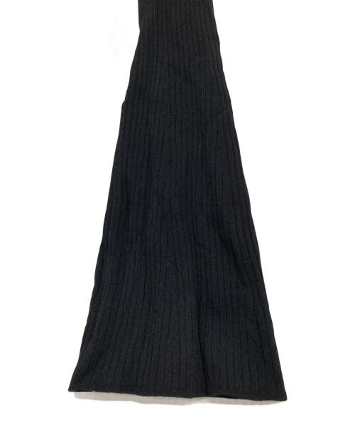 Noble（ノーブル）Noble (ノーブル) フレアスリーブタイトリブニット ブラック サイズ:Fの古着・服飾アイテム