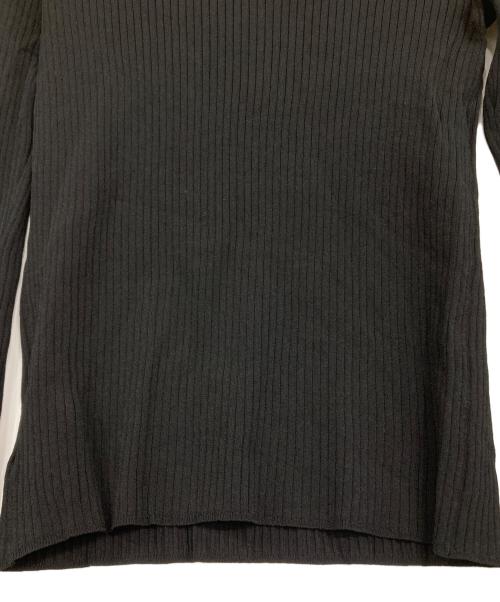 Noble（ノーブル）Noble (ノーブル) フレアスリーブタイトリブニット ブラック サイズ:Fの古着・服飾アイテム