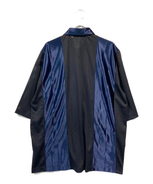 Paris Saint-Germain（パリサンジェルマン）PARIS SAINT-GERMAIN (パリサンジェルマン) JP Mesh Short Sleeve Shirt ネイビー サイズ:Lの古着・服飾アイテム