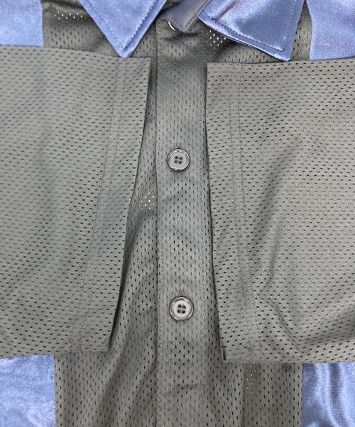 Paris Saint-Germain（パリサンジェルマン）PARIS SAINT-GERMAIN (パリサンジェルマン) JP Mesh Short Sleeve Shirt ネイビー サイズ:Lの古着・服飾アイテム