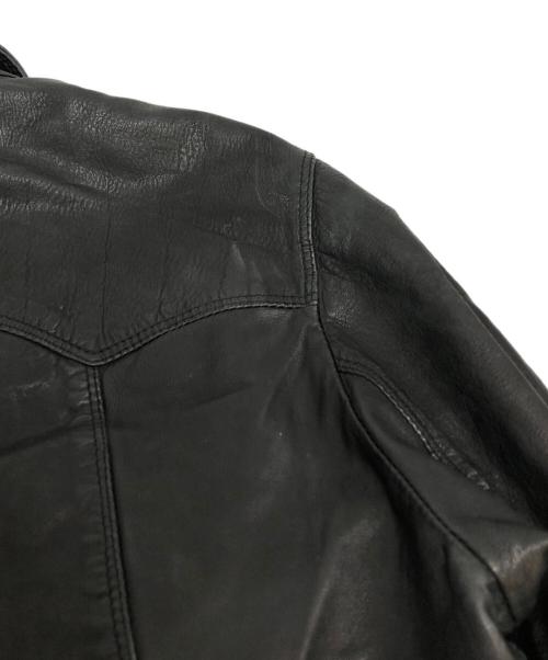 DOLCE & GABBANA（ドルチェ＆ガッバーナ）DOLCE & GABBANA (ドルチェ＆ガッバーナ) ラムレザーシャツ ブラック サイズ:48の古着・服飾アイテム