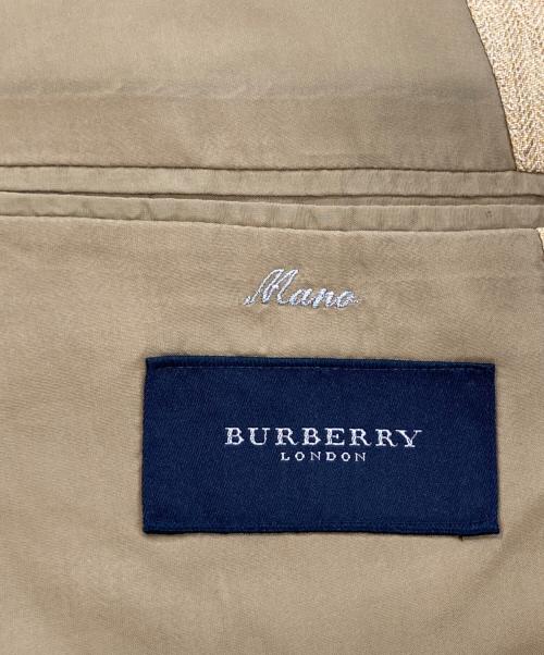 BURBERRY LONDON（バーバリーロンドン）BURBERRY LONDON (バーバリーロンドン) リネン3Bジャケット ベージュ サイズ:46の古着・服飾アイテム