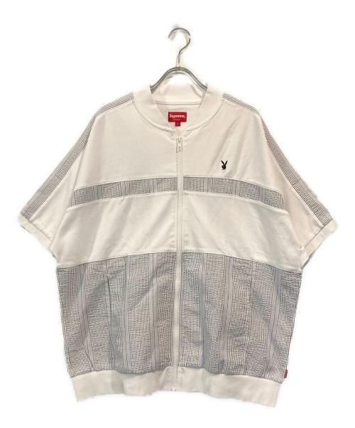 SUPREME（シュプリーム）SUPREME (シュプリーム) PLAY BOY (プレイボーイ) Leisure Zip Up Top ホワイト サイズ:Lの古着・服飾アイテム