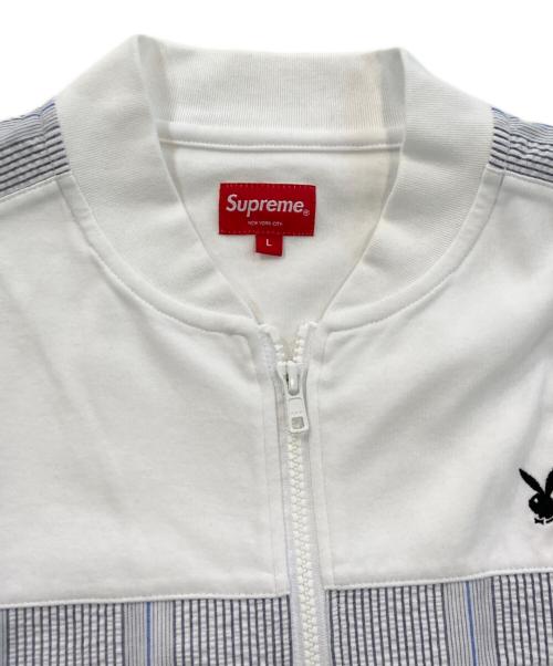 SUPREME（シュプリーム）SUPREME (シュプリーム) PLAY BOY (プレイボーイ) Leisure Zip Up Top ホワイト サイズ:Lの古着・服飾アイテム