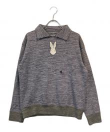 Maison Margiela（メゾンマルジェラ）の古着「ダメージ加工襟付きカットソー」｜グレー