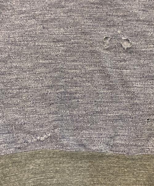 Maison Margiela（メゾンマルジェラ）Maison Margiela (メゾンマルジェラ) ダメージ加工襟付きカットソー グレー サイズ:SIZE 44(メンズXS相当)の古着・服飾アイテム