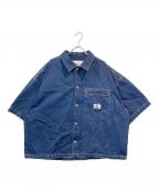 Calvin Kleinカルバンクライン）の古着「ボクシーショート デニムシャツ」｜インディゴ