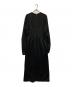 SATORU SASAKI (サトル ササキ) TUCKED ＆ DART DRESSワンピース ブラック サイズ:1：11000円