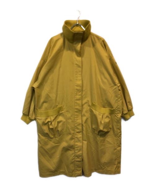 IM ISSEY MIYAKE（アイエムイッセイミヤケ）IM issey miyake (アイエムイッセイミヤケ) スタンドカラーコート イエロー サイズ:MLの古着・服飾アイテム