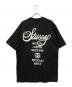 stussy (ステューシー) ワールドツアープリントTシャツ ブラック サイズ:M：7000円