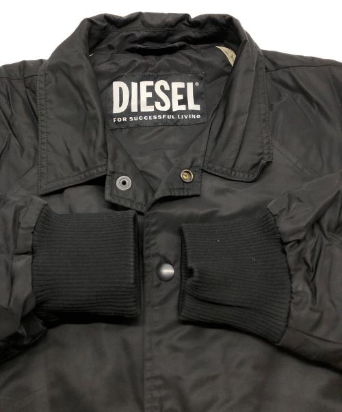 DIESEL（ディーゼル）DIESEL (ディーゼル) ロゴワッペン中綿コーチジャケット ブラック サイズ:Lの古着・服飾アイテム