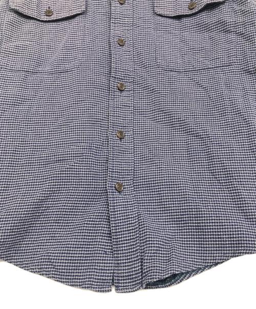 POLO RALPH LAUREN（ポロ・ラルフローレン）POLO RALPH LAUREN (ポロ・ラルフローレン) 【古着】ハウンドトゥースシャツ ネイビー サイズ:Lの古着・服飾アイテム