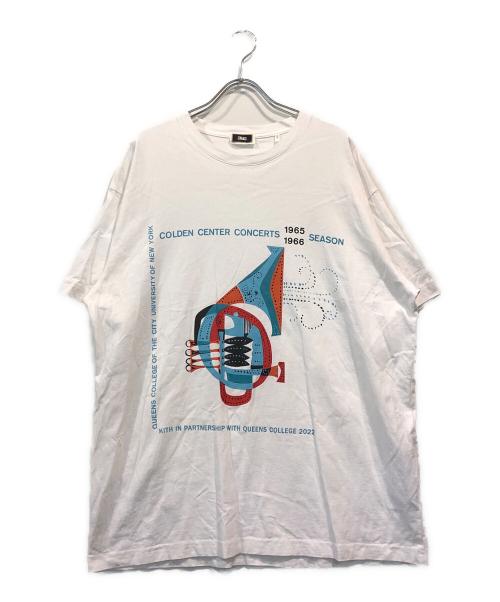 KITH（キス）KITH (キス) RUSSELL ATHLETIC (ラッセルアスレチック) Queens CollegeプリントＴシャツ ホワイト サイズ:Lの古着・服飾アイテム