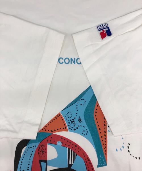 KITH（キス）KITH (キス) RUSSELL ATHLETIC (ラッセルアスレチック) Queens CollegeプリントＴシャツ ホワイト サイズ:Lの古着・服飾アイテム