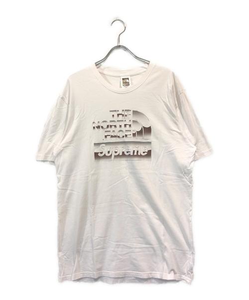 SUPREME（シュプリーム）Supreme (シュプリーム) THE NORTH FACE (ザ ノース フェイス) Metallic Logo Tee ホワイト サイズ:Mの古着・服飾アイテム