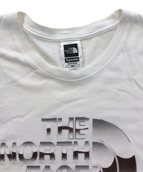 SUPREME（シュプリーム）Supreme (シュプリーム) THE NORTH FACE (ザ ノース フェイス) Metallic Logo Tee ホワイト サイズ:Mの古着・服飾アイテム