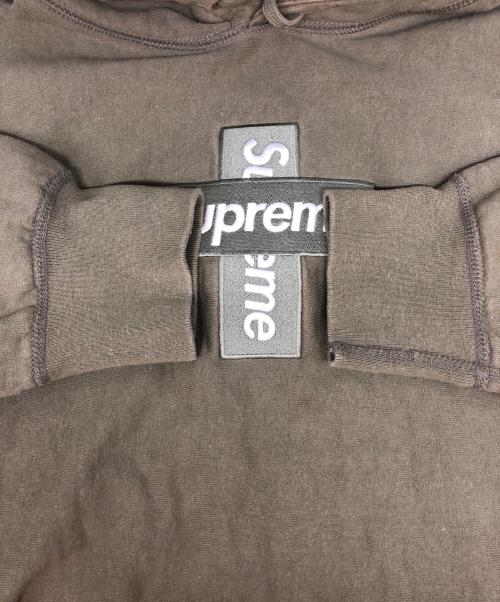 SUPREME（シュプリーム）Supreme (シュプリーム) Cross Box Logo Hooded Sweatshirt グリーン サイズ:Sの古着・服飾アイテム