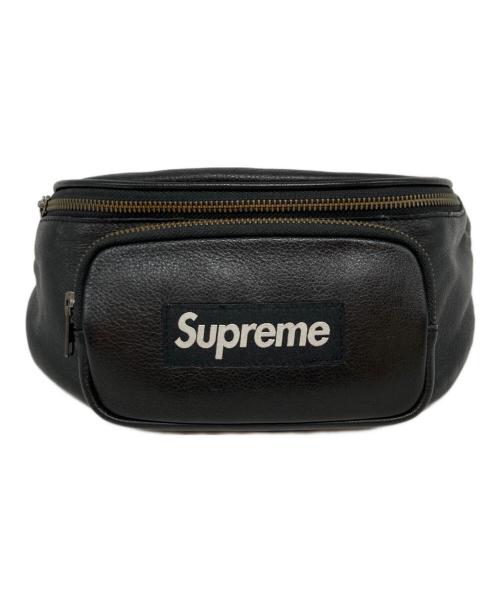SUPREME（シュプリーム）Supreme (シュプリーム) 17SS Leather West Bag ブラックの古着・服飾アイテム