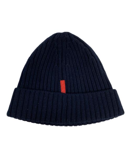 PRADA SPORTS（プラダスポーツ）PRADA SPORTS (プラダスポーツ) 00ｓニット帽 ネイビーの古着・服飾アイテム