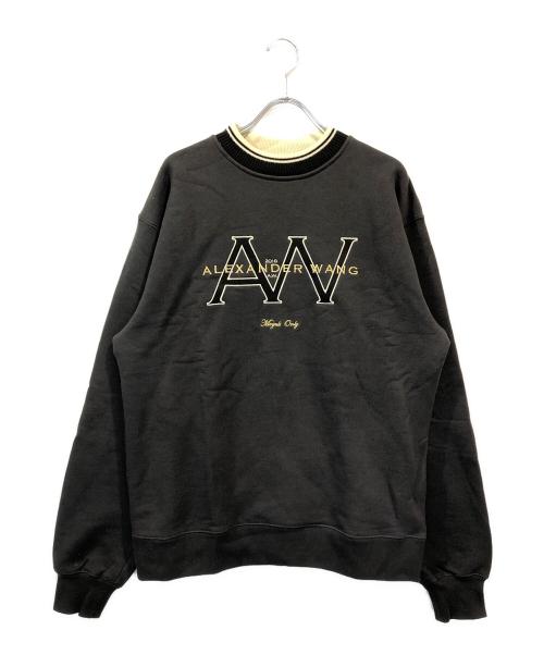 ALEXANDER WANG（アレキサンダー・ワン）ALEXANDER WANG (アレキサンダーワン) クルーネックロゴスウェット グレー サイズ:XSの古着・服飾アイテム