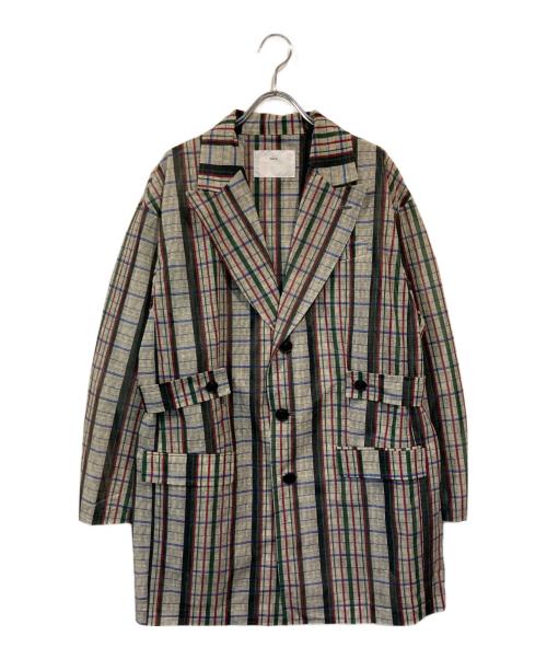 TOGA PULLA（トーガ プルラ）TOGA PULLA (トーガ プルラ) Mesh print ジャケット グレー サイズ:38 未使用品の古着・服飾アイテム