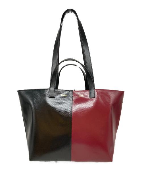 CAHU（カシュ）CAHU (カシュ) CAHU LE PRATIQUE ブラック×レッドの古着・服飾アイテム