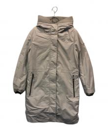 DUNO（デュノ）の古着「ダウンコート」｜ライトグレー