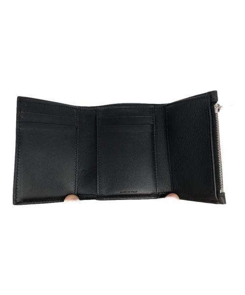 CELINE（セリーヌ）CELINE (セリーヌ) ファインストラップ付きウォレット ブラック×ブラウンの古着・服飾アイテム