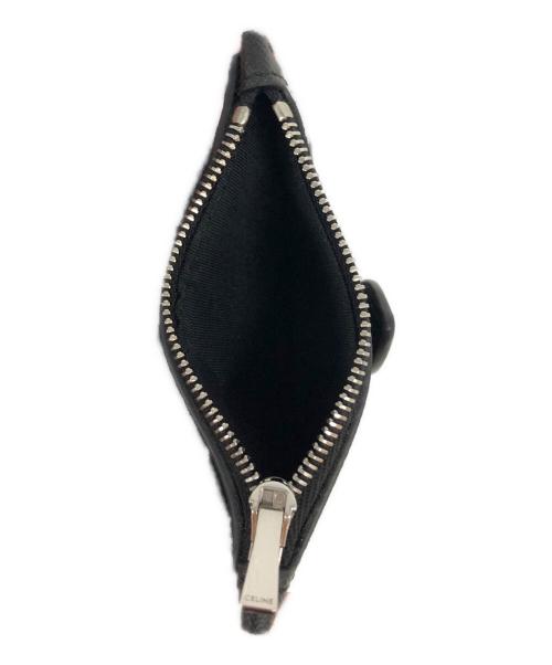 CELINE（セリーヌ）CELINE (セリーヌ) ファインストラップ付きウォレット ブラック×ブラウンの古着・服飾アイテム
