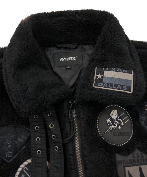 AVIREX（アヴィレックス）AVIREX (アヴィレックス) レトロ ボアB3ジャケット ブラック サイズ:SIZE XLの古着・服飾アイテム