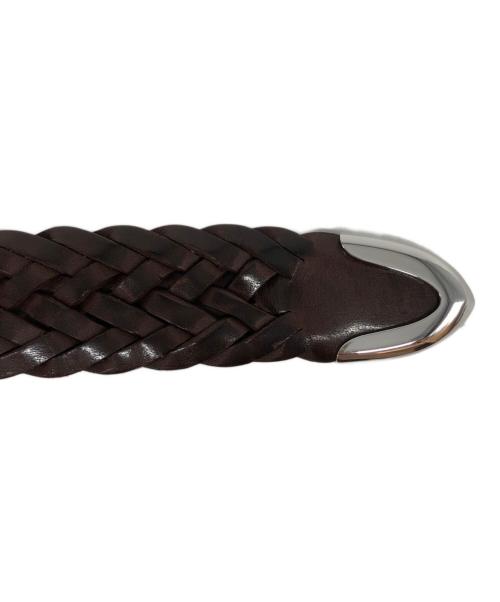 J&M DAVIDSON（ジェイ＆エム デヴィッドソン）J&M DAVIDSON (ジェイ＆エム デヴィッドソン) ENVELOPE BUCKLE TIP END 25MM ブラウンの古着・服飾アイテム