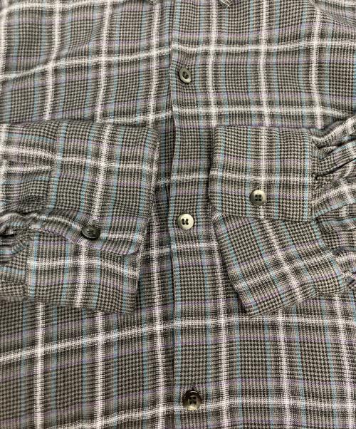 LAD MUSICIAN（ラッドミュージシャン）LAD MUSICIAN (ラッドミュージシャン) レーヨンチェックシャツ グレー サイズ:46の古着・服飾アイテム