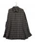 LAD MUSICIAN（ラッドミュージシャン）の古着「レーヨンチェックシャツ」｜グレー