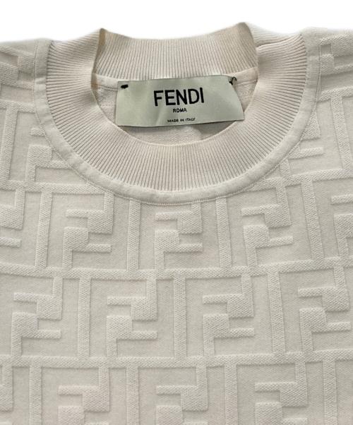FENDI（フェンディ）FENDI (フェンディ) 24AW embossed-FF bodycon dress ホワイト サイズ:SIZE 36の古着・服飾アイテム