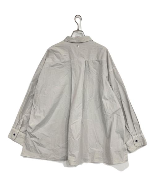 CALMER（カルメール）CALMER (カルメール) 別注 ナチュラル ダイ ビッグシャツ グレー サイズ:Lの古着・服飾アイテム