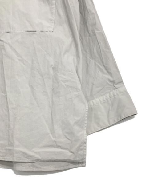CALMER（カルメール）CALMER (カルメール) 別注 ナチュラル ダイ ビッグシャツ グレー サイズ:Lの古着・服飾アイテム