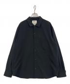 O/0-cho-rui.labオー/レイチョウルイラボ）の古着「スナップボタンシャツ」｜ブラック