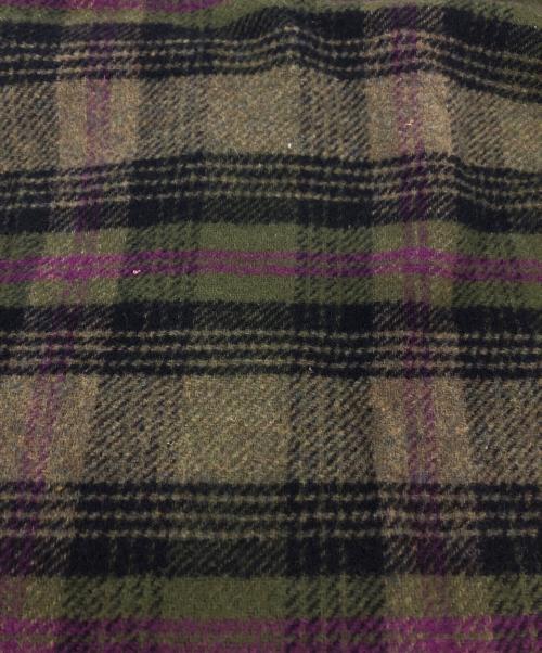 stussy（ステューシー）stussy (ステューシー) REED WOOL PLAID ZIP SHIR グリーン サイズ:XLの古着・服飾アイテム