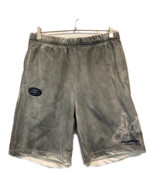 A BATHING APE（ア ベイシング エイプ）A BATHING APE (ア ベイシング エイプ) AAPE SWEAT SHORTS グレー サイズ:Mの古着・服飾アイテム