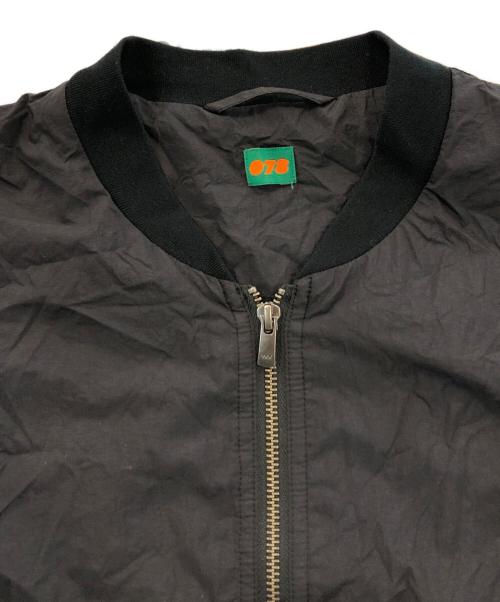 078 CITE（078 サイト）078 CITE (078 サイト) ナイロンジップアップジャケット ブラック サイズ:-の古着・服飾アイテム