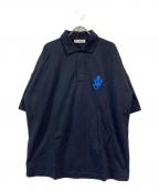 J.W.ANDERSONジェイダブリューアンダーソン）の古着「ロゴパッチポロシャツ」｜ネイビー