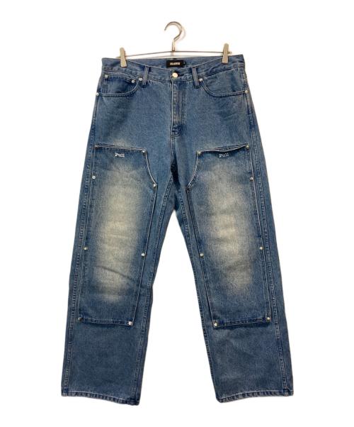 X-LARGE（エクストララージ）X-LARGE (エクストララージ) Blu Boy ダブルニーデニム インディゴ サイズ:w34の古着・服飾アイテム