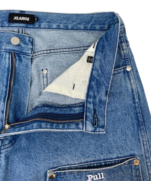 X-LARGE（エクストララージ）X-LARGE (エクストララージ) Blu Boy ダブルニーデニム インディゴ サイズ:w34の古着・服飾アイテム