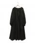 MARIHA（マリハ）の古着「ギャザーブラウスワンピース」｜ブラック
